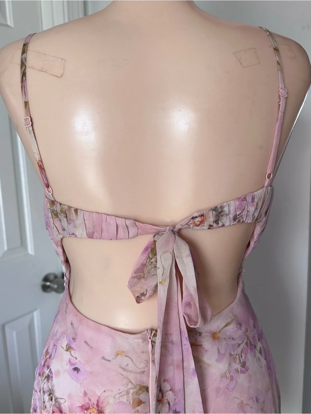 Lulu’s Keira Floral Tie Back Lingerie Slip